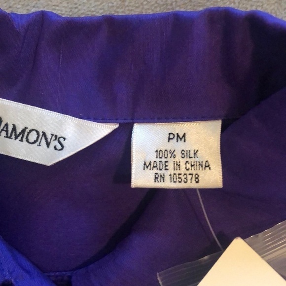 DRAPER’S & DAMON’S 100% button down blouse size PM - Picture 7 of 8